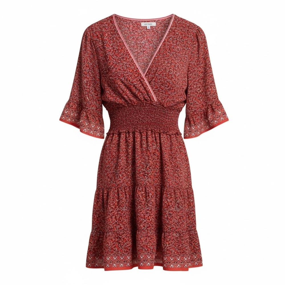 Max Studio red floral dress, medium